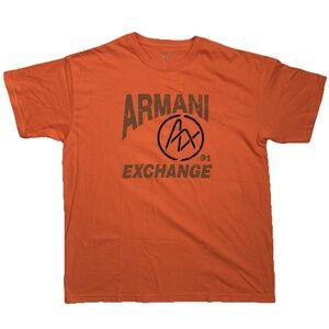 Armani Exchange Orange T-shirt Mens Large